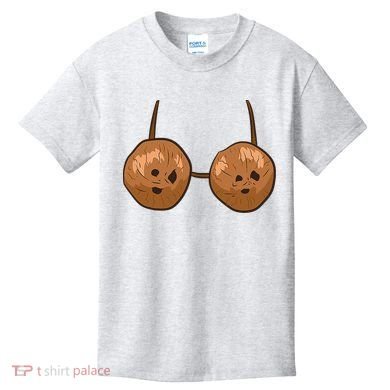 Funny Coconut Summer Coconuts Bra Halloween Kids T-Shirt