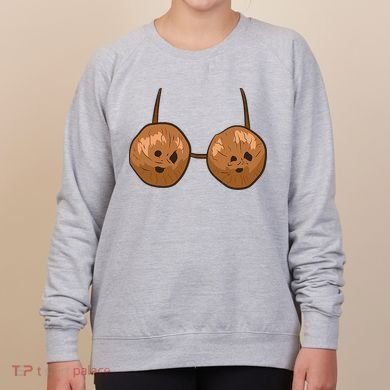 Funny Coconut Summer Coconuts Bra Halloween Women's Sweatshirt