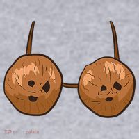 Funny Coconut Summer Coconuts Bra Halloween Women's Sweatshirt thumb 2