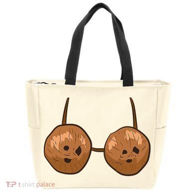 Funny Coconut Summer Coconuts Bra Halloween Tote Bag