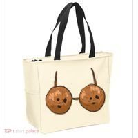 Funny Coconut Summer Coconuts Bra Halloween Tote Bag thumb 2