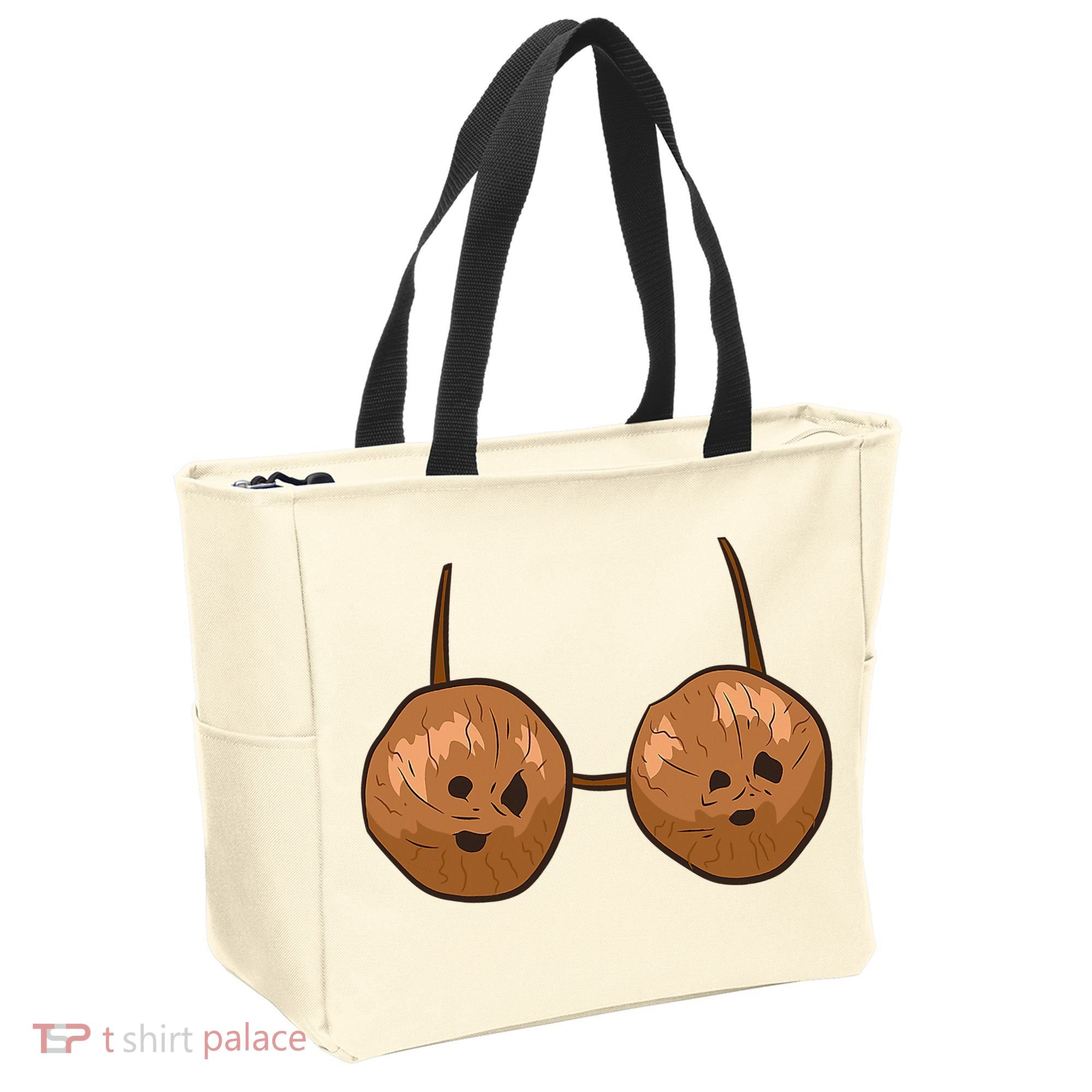 Funny Coconut Summer Coconuts Bra Halloween Tote Bag