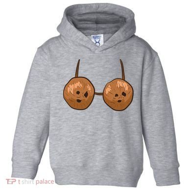 Funny Coconut Summer Coconuts Bra Halloween Toddler Hoodie