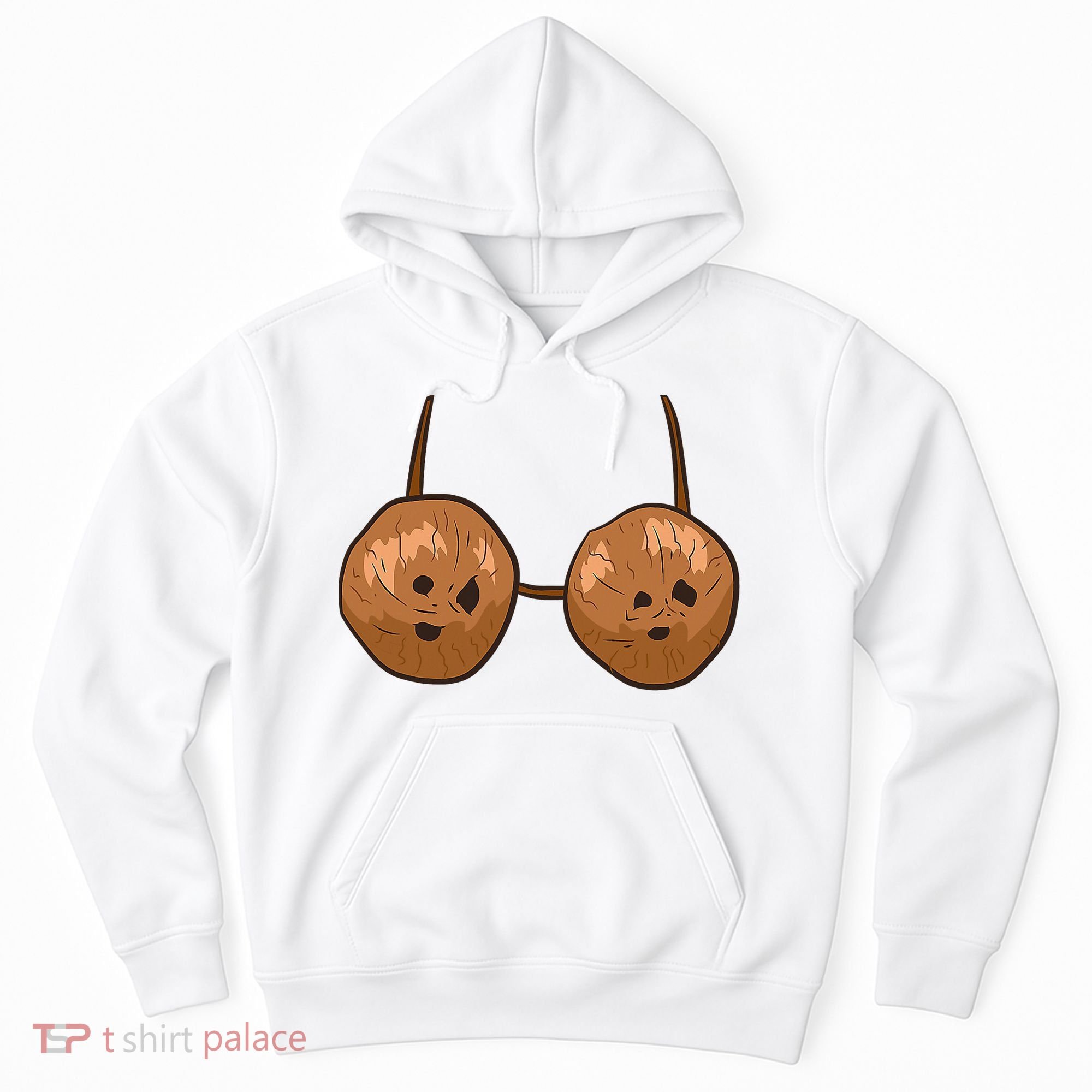 Funny Coconut Summer Coconuts Bra Halloween Hoodie