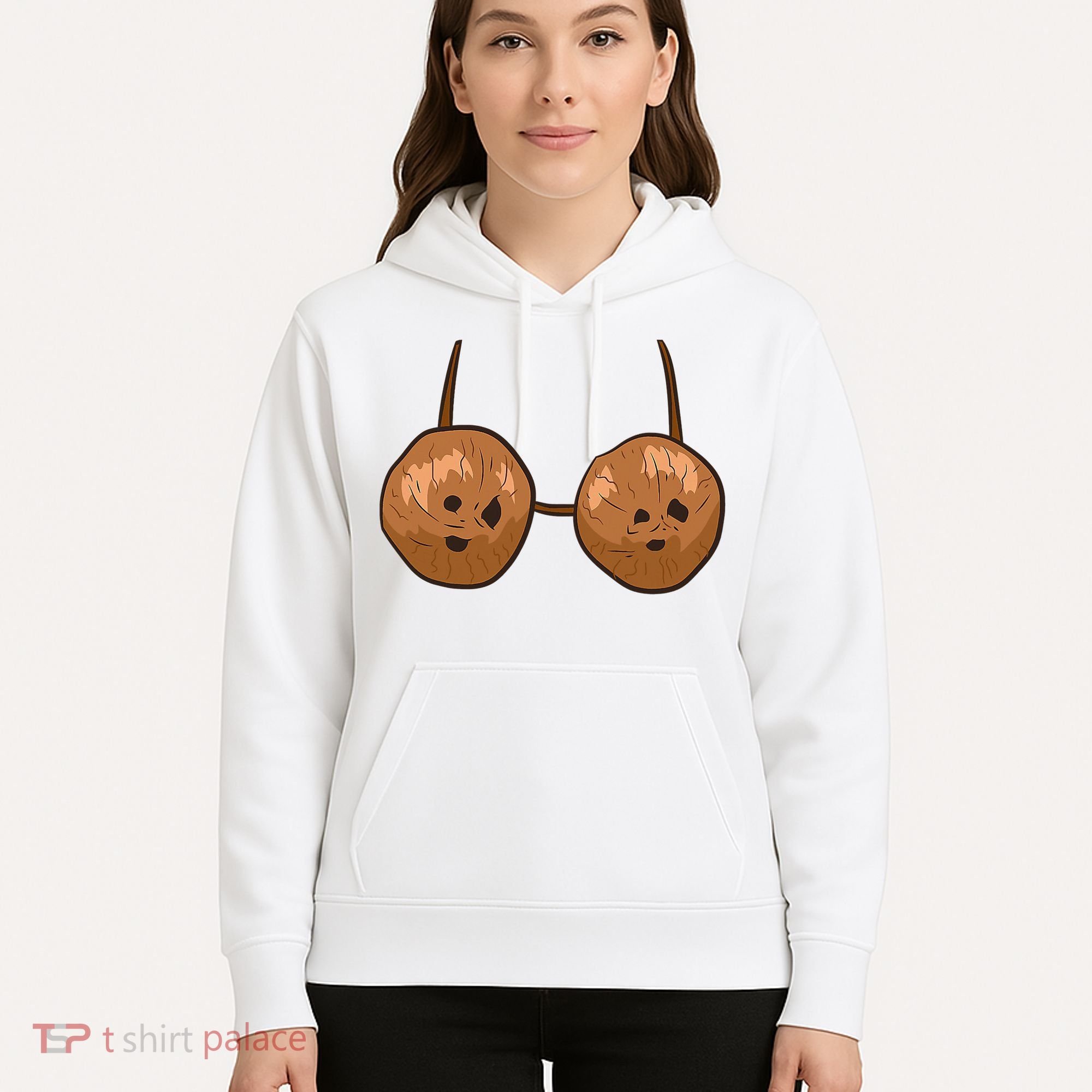 Funny Coconut Summer Coconuts Bra Halloween Hoodie