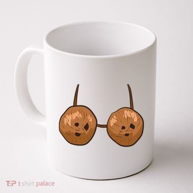 Funny Coconut Summer Coconuts Bra Halloween Coffee Mug
