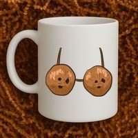 Funny Coconut Summer Coconuts Bra Halloween Coffee Mug thumb 2