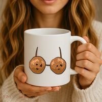 Funny Coconut Summer Coconuts Bra Halloween Coffee Mug thumb 3