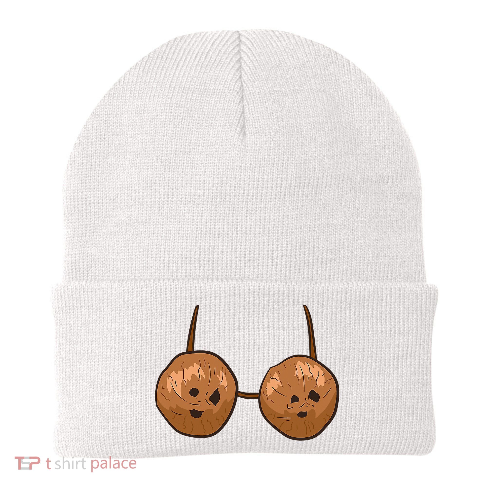 Funny Coconut Summer Coconuts Bra Halloween Beanie