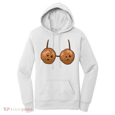 Funny Coconut Summer Coconuts Bra Halloween Women's Hoodie