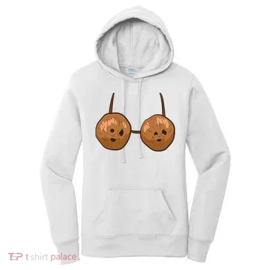 Funny Coconut Summer Coconuts Bra Halloween Women's Hoodie