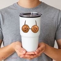Funny Coconut Summer Coconuts Bra Halloween Tumbler thumb 2