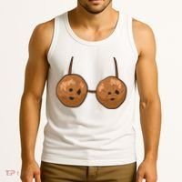 Funny Coconut Summer Coconuts Bra Halloween Tank Top thumb 3