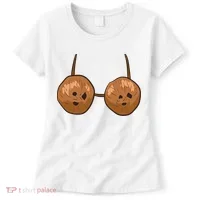 Funny Coconut Summer Coconuts Bra Halloween Women's T-Shirt thumb 0
