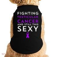 Fighting Cancer Still This Sexy Testicular Cancer Awareness Cute Gift Doggie Tank thumb 0