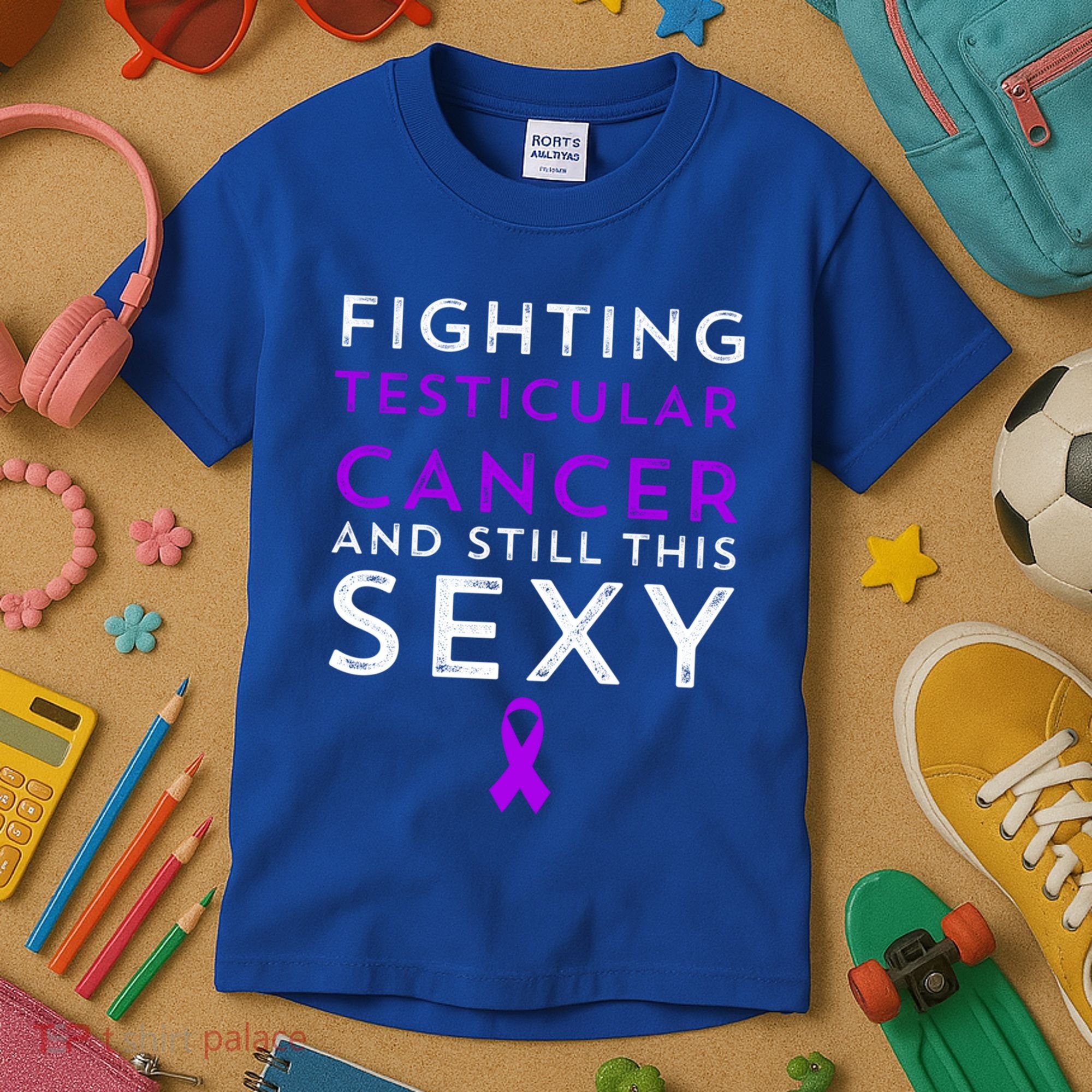 Fighting Cancer Still This Sexy Testicular Cancer Awareness Cute Gift Kids T-Shirt