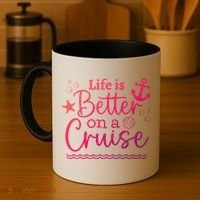Family Cruise Ship Life Is Better On A Cruise Ship Vacation Funny Gift Coffee Mug thumb 4
