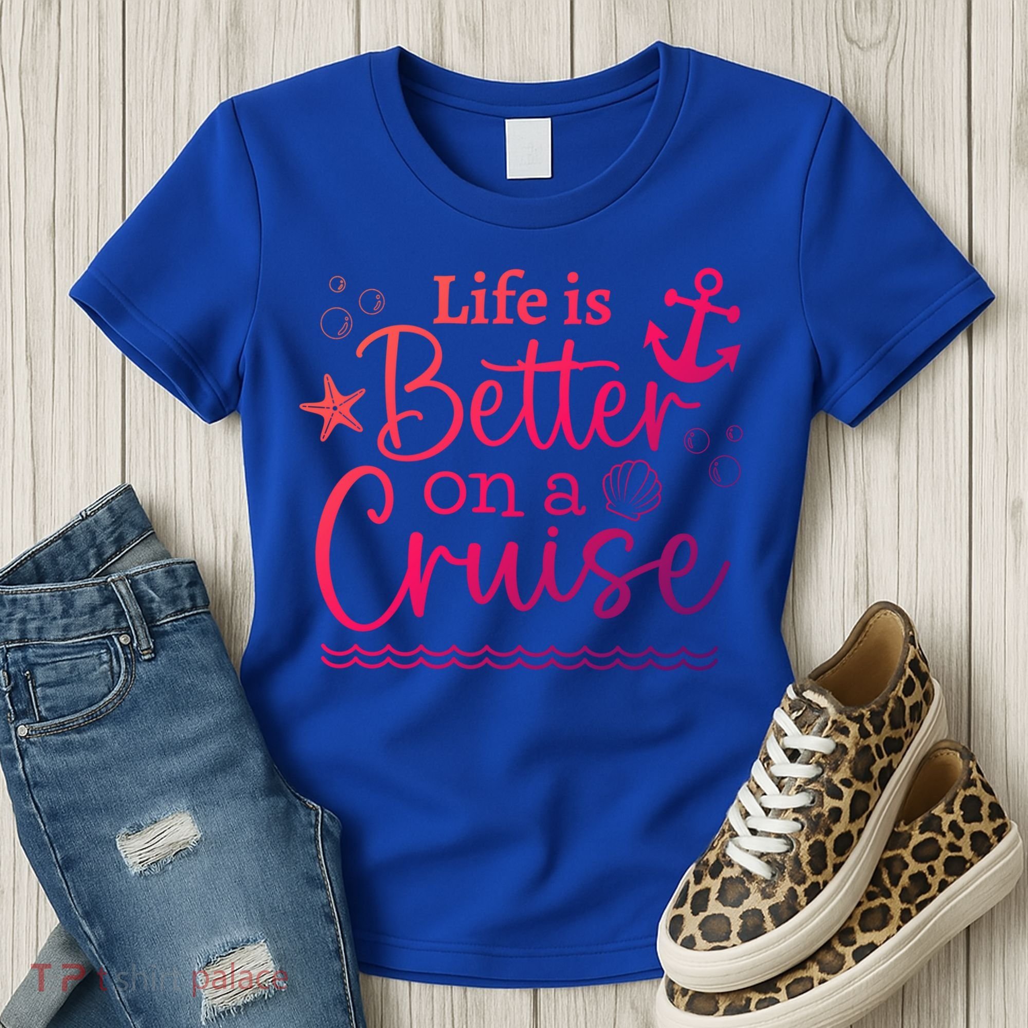 Family Cruise Ship Life Is Better On A Cruise Ship Vacation Funny Gift Women's T-Shirt