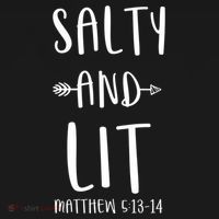 Funny Christian Salty And Lit Cool Gift Bible Matthew Women's Hoodie thumb 2
