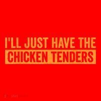 Funny Chicken Sayings ILl Just Have The Chicken Tenders Santa Hat thumb 1