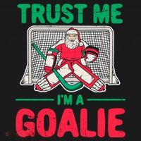 Funny Christmas Santa Ice Hockey Goaltender Goalie Meaningful Gift Women's Hoodie thumb 2