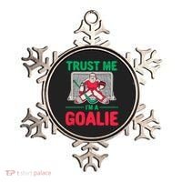 Funny Christmas Santa Ice Hockey Goaltender Goalie Meaningful Gift Ornament thumb 0