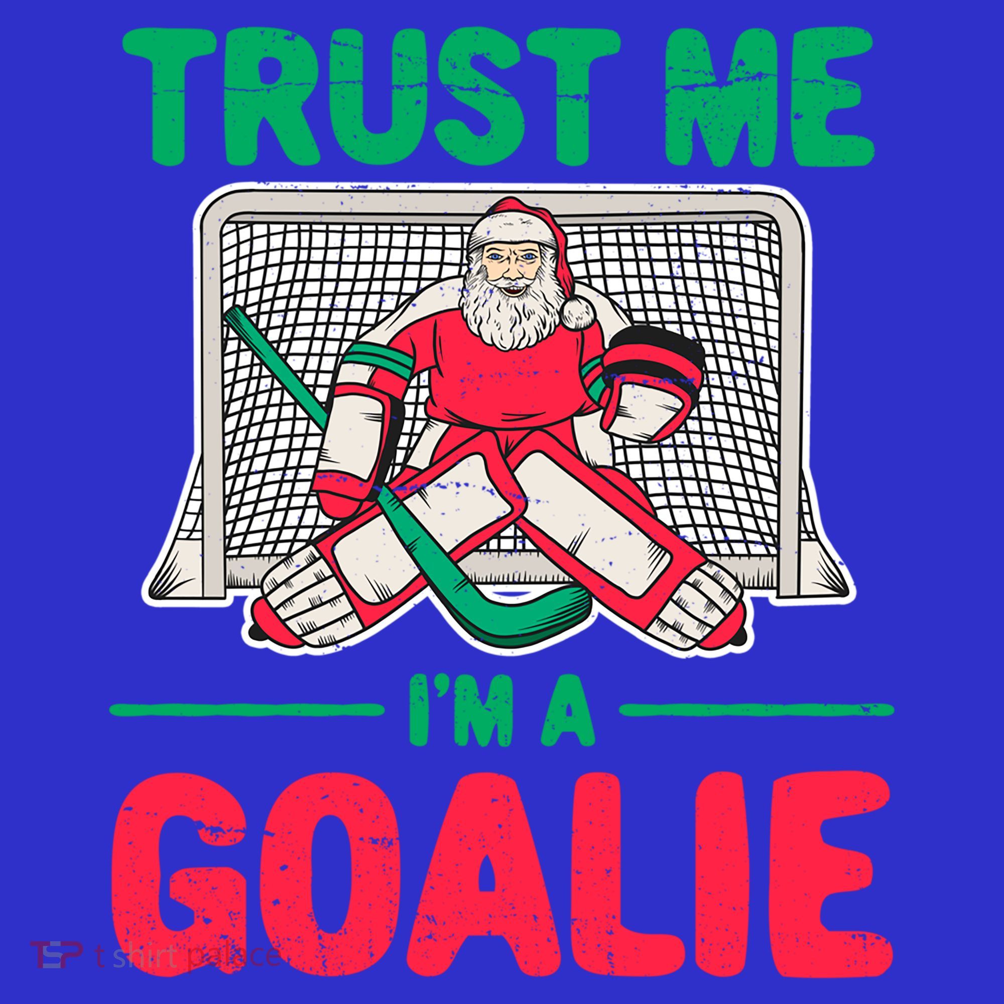 Funny Christmas Santa Ice Hockey Goaltender Goalie Meaningful Gift Apron