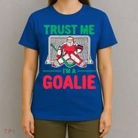 Funny Christmas Santa Ice Hockey Goaltender Goalie Meaningful Gift T-Shirt thumb 4