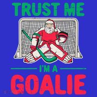 Funny Christmas Santa Ice Hockey Goaltender Goalie Meaningful Gift Kids Hoodie thumb 5