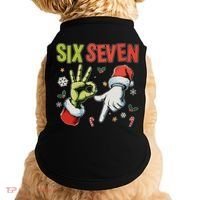 Funny Christmas Six Seven 67 Meme Doggie Tank thumb 0