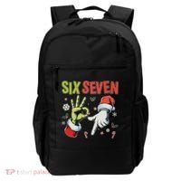 Funny Christmas Six Seven 67 Meme Backpack thumb 0