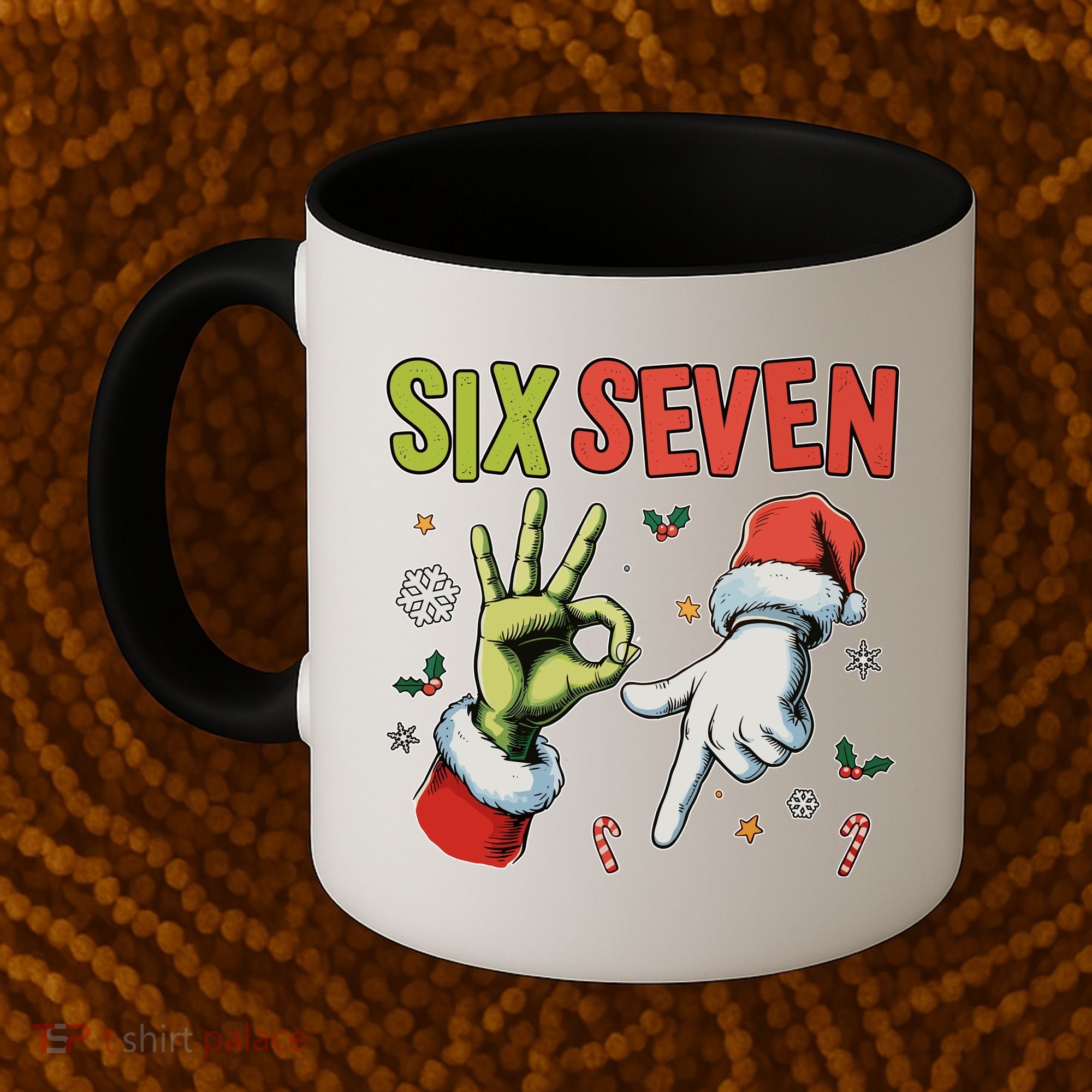 Funny Christmas Six Seven 67 Meme Coffee Mug