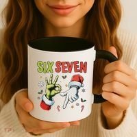 Funny Christmas Six Seven 67 Meme Coffee Mug thumb 3