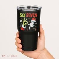 Funny Christmas Six Seven 67 Meme Tumbler thumb 2