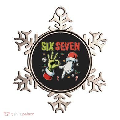 Funny Christmas Six Seven 67 Meme Ornament
