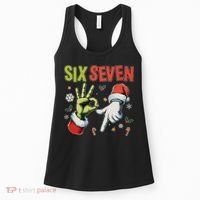 Funny Christmas Six Seven 67 Meme Women's Tank Top thumb 0
