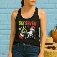 Funny Christmas Six Seven 67 Meme Women's Tank Top thumb 2