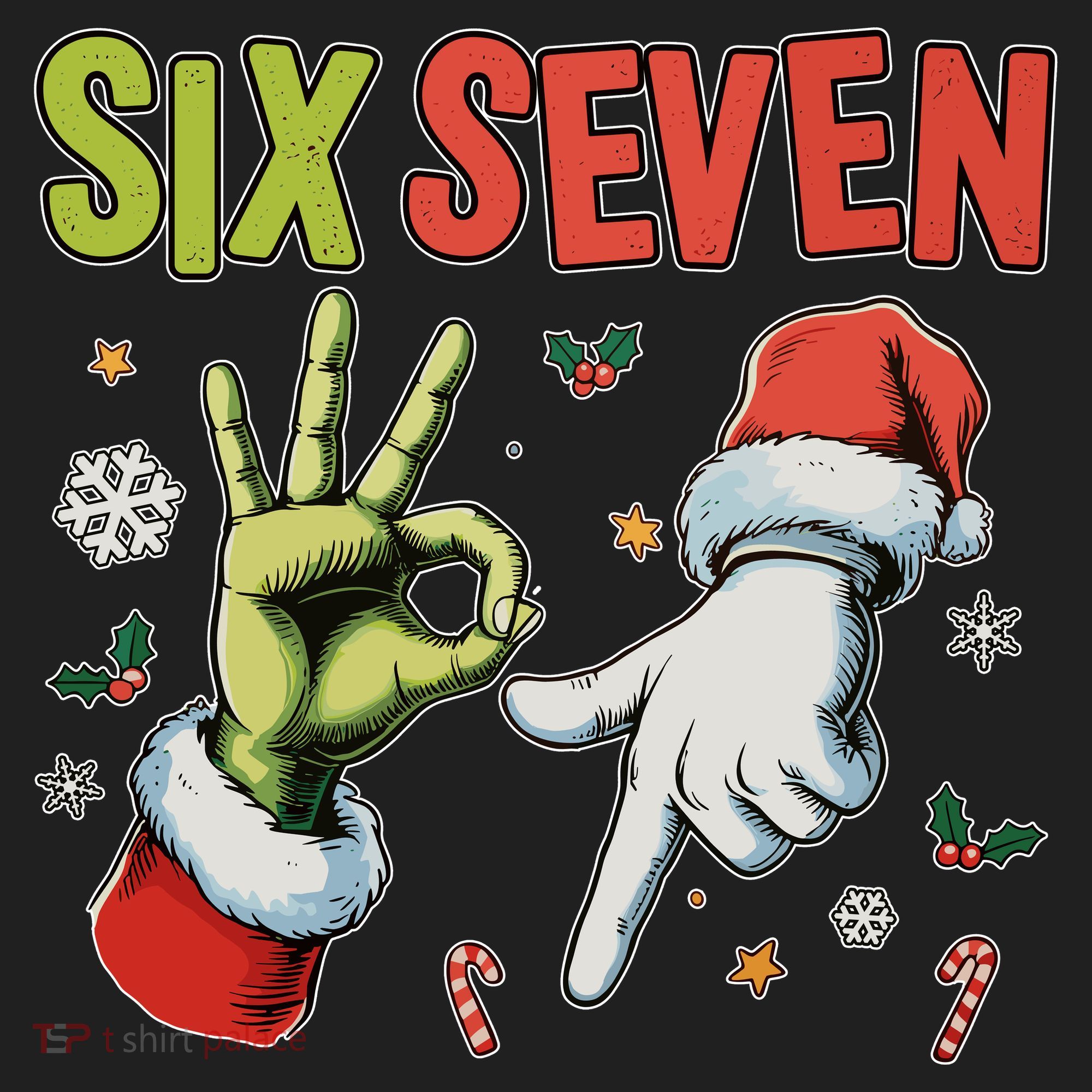 Funny Christmas Six Seven 67 Meme Hat