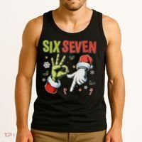 Funny Christmas Six Seven 67 Meme Tank Top thumb 3