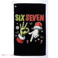 Funny Christmas Six Seven 67 Meme Golf Towel thumb 0