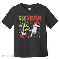 Funny Christmas Six Seven 67 Meme Toddler T-Shirt thumb 0