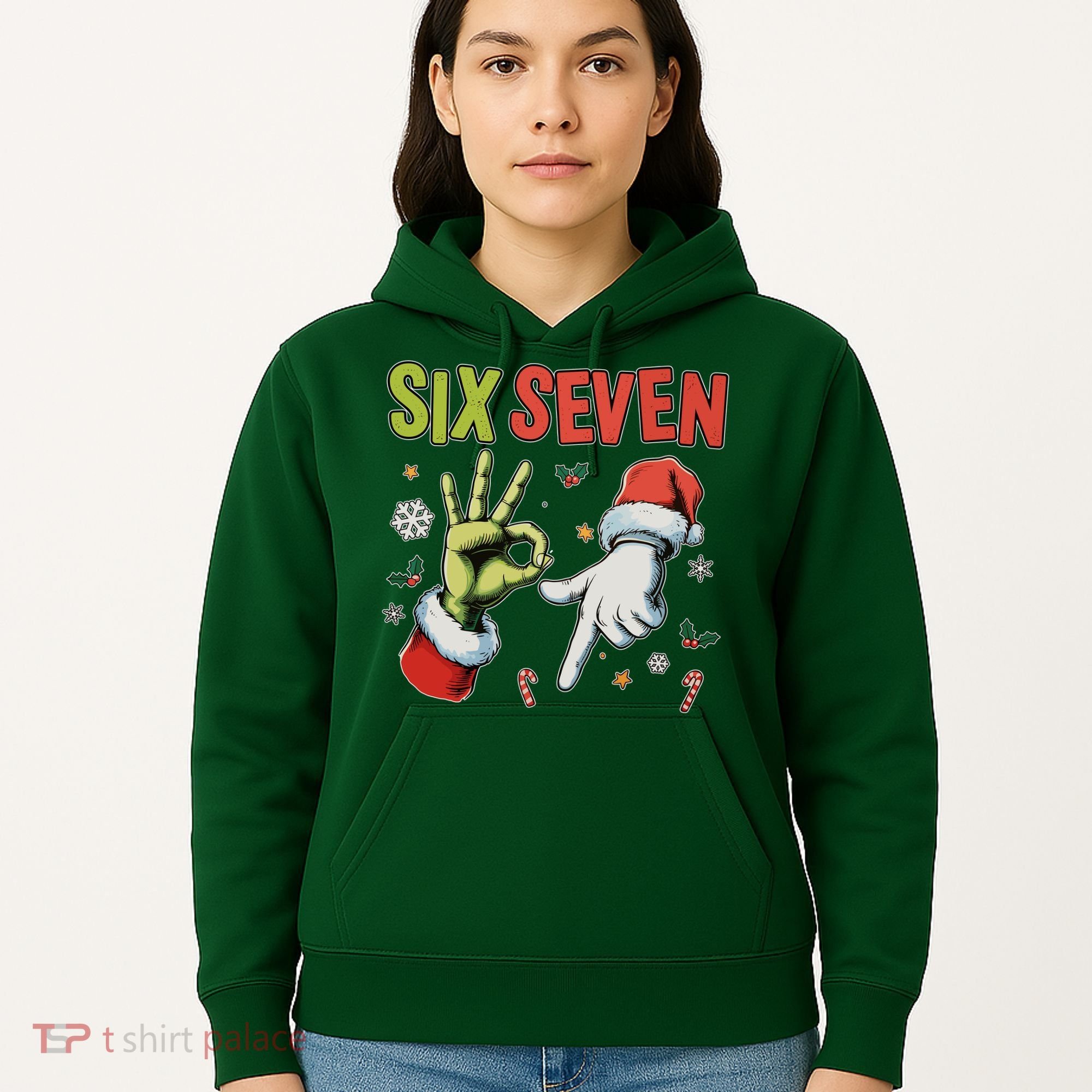 Funny Christmas Six Seven 67 Meme Hoodie