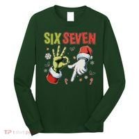 Funny Christmas Six Seven 67 Meme Long Sleeve Shirt thumb 0