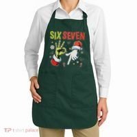 Funny Christmas Six Seven 67 Meme Apron thumb 2