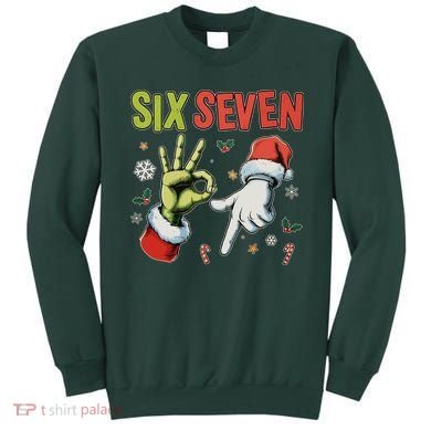 Funny Christmas Six Seven 67 Meme Sweatshirt