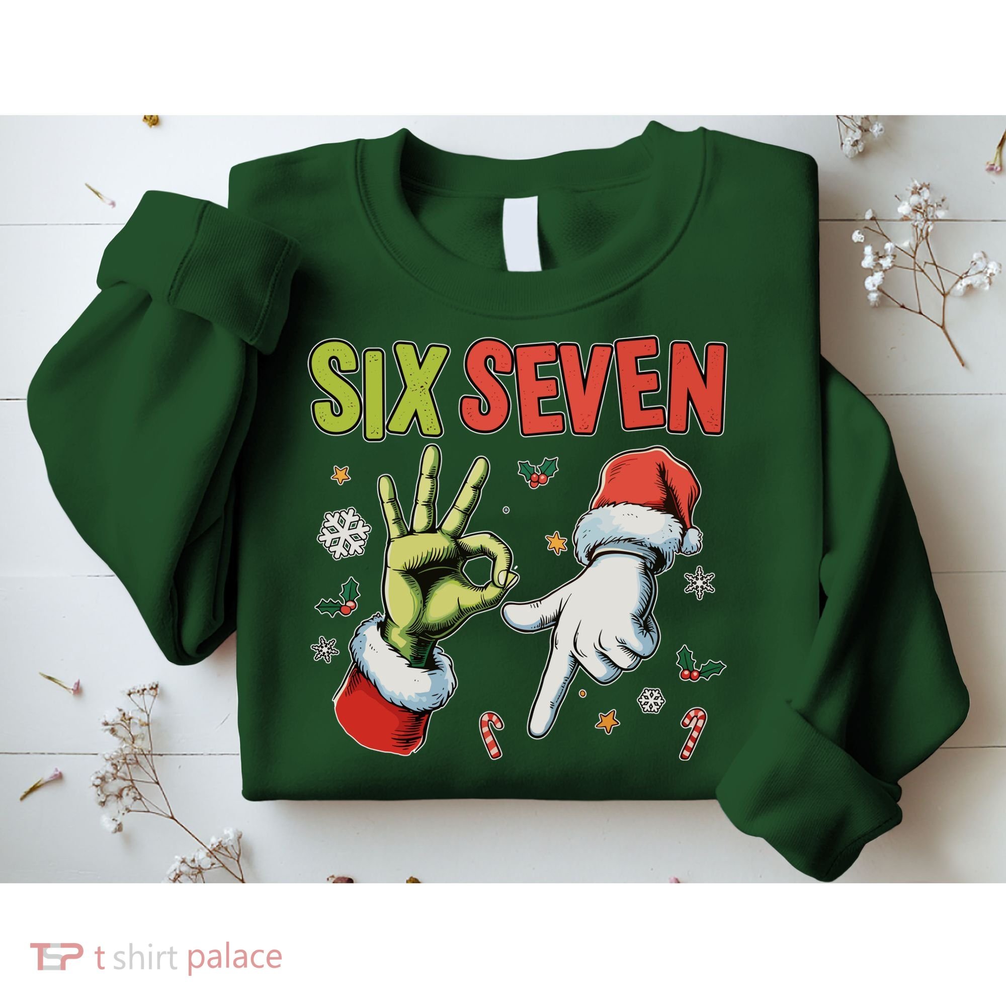 Funny Christmas Six Seven 67 Meme Sweatshirt