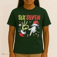 Funny Christmas Six Seven 67 Meme T-Shirt thumb 4