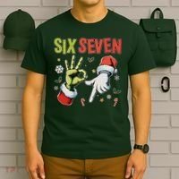 Funny Christmas Six Seven 67 Meme T-Shirt thumb 6