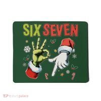Funny Christmas Six Seven 67 Meme Mousepad thumb 0