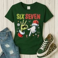 Funny Christmas Six Seven 67 Meme Women's T-Shirt thumb 3